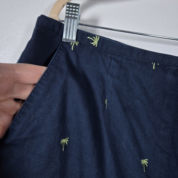 LIZGOLF Navy Blue Embroidered Palm Tree Print Golf Tennis Pickle Ball Skort 16 - Picture 6 of 14